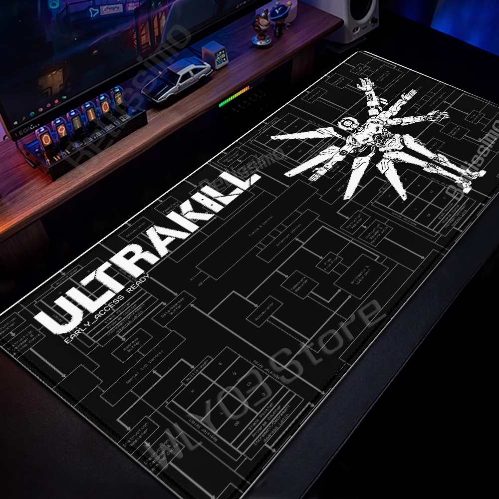 Retro Gaming Desk Setup - Tapis de souris rétro ULTRAKILL, grand