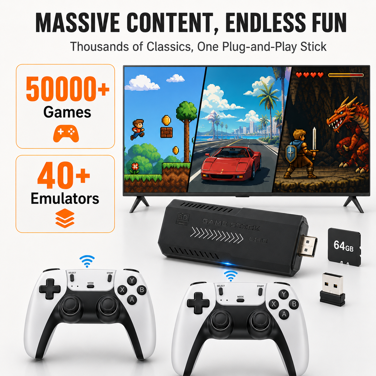 Retro Gaming X2 Pro - Console de jeux rétro X2PRO, plus