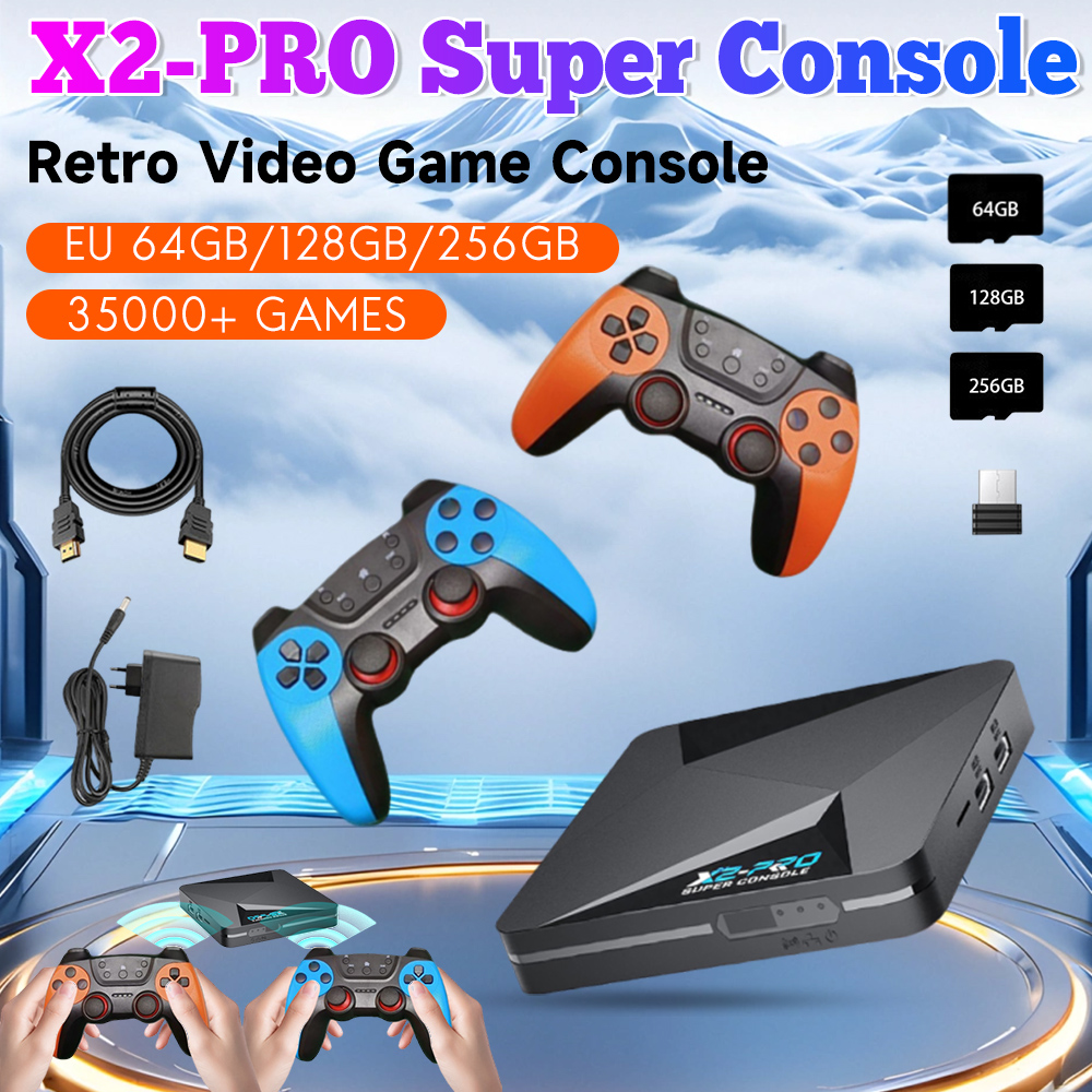 Retro Gaming X2 Pro - Console de jeux vidéo rétro X2