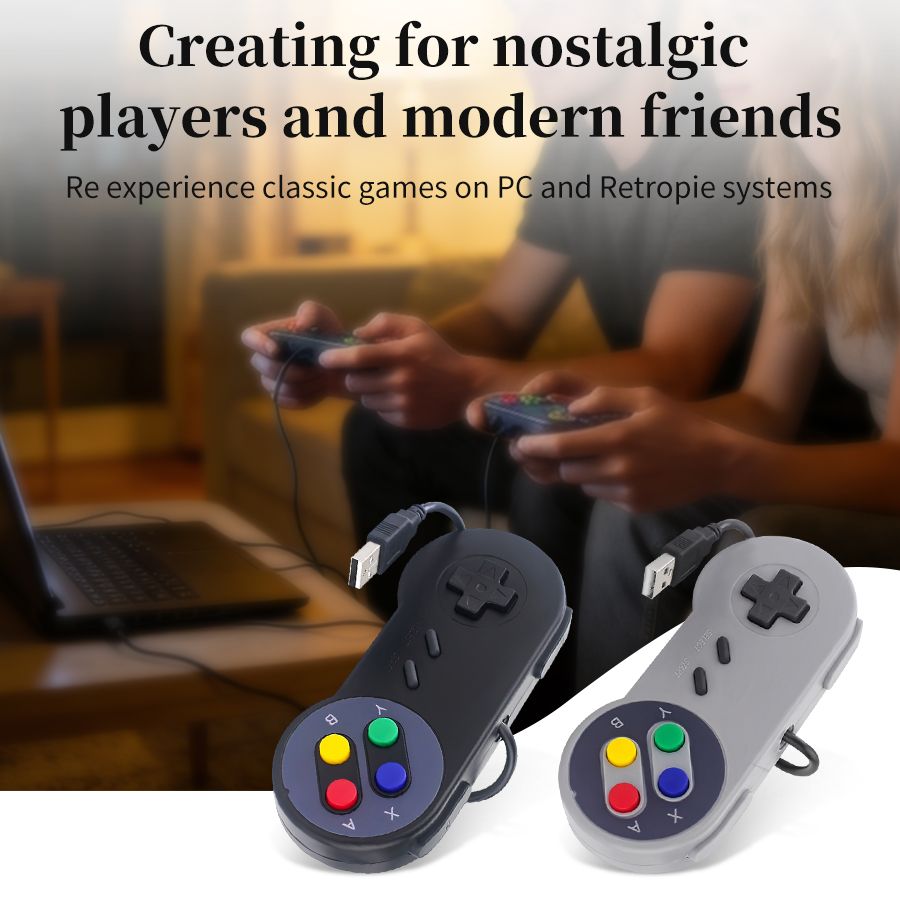 Retro Gaming Raspberry Pi 3 - Manette de jeu rétro USB pour
