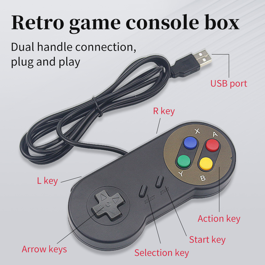 Retro Gaming Raspberry Pi 3 - Manette de jeu USB Plug and