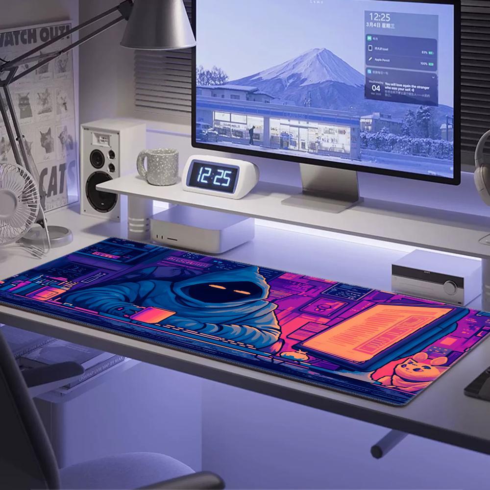 HYBXAXC Tapis de bureau gamer  - Retro Gaming Desk Setup avis et prix
