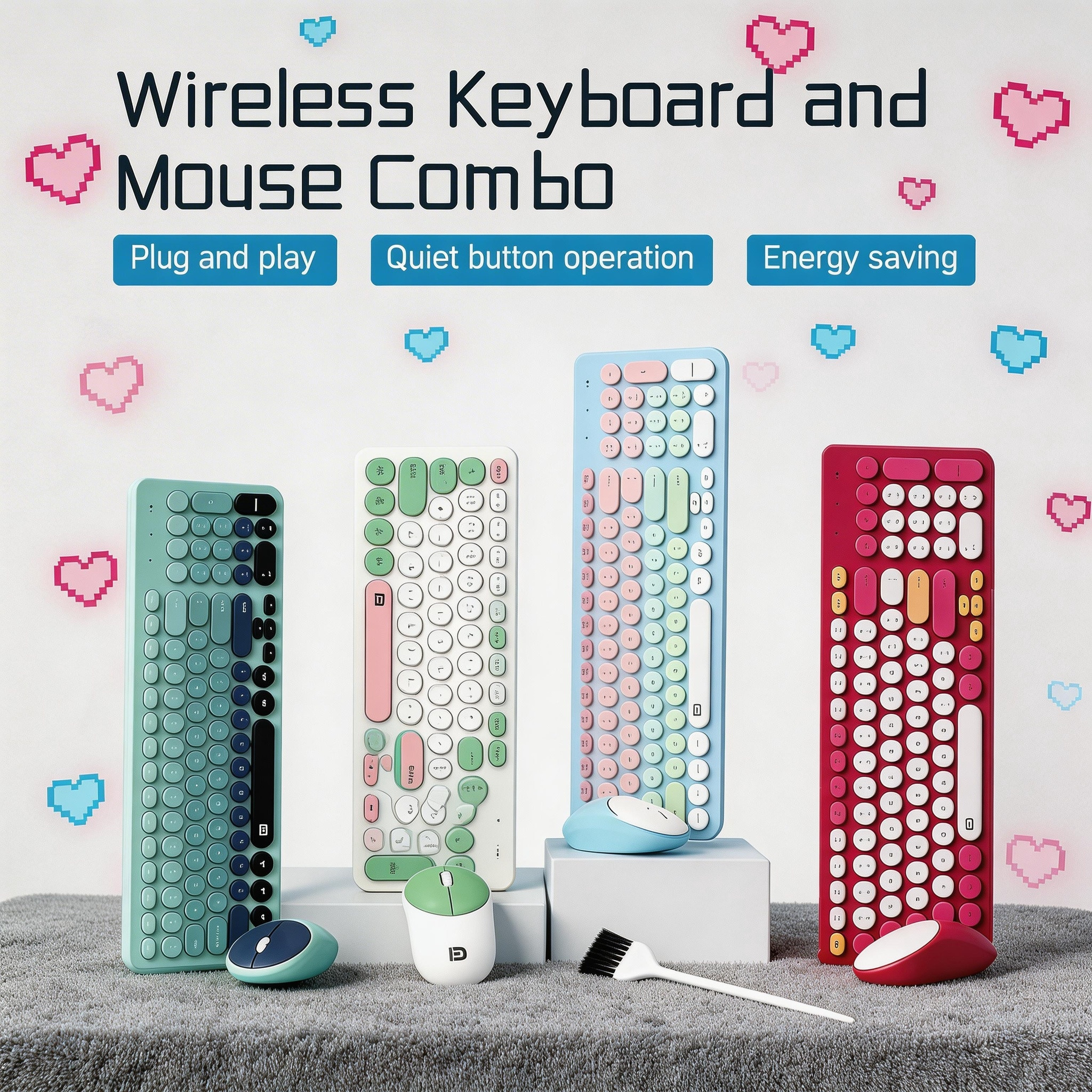 Ensemble clavier et souris san - Retro Gaming Desk Setup avis et prix