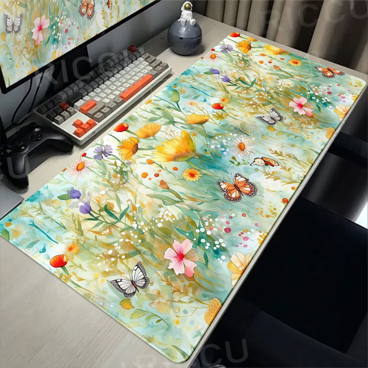 Tapis de bureau rétro à motif  - Retro Gaming Desk Setup avis et prix