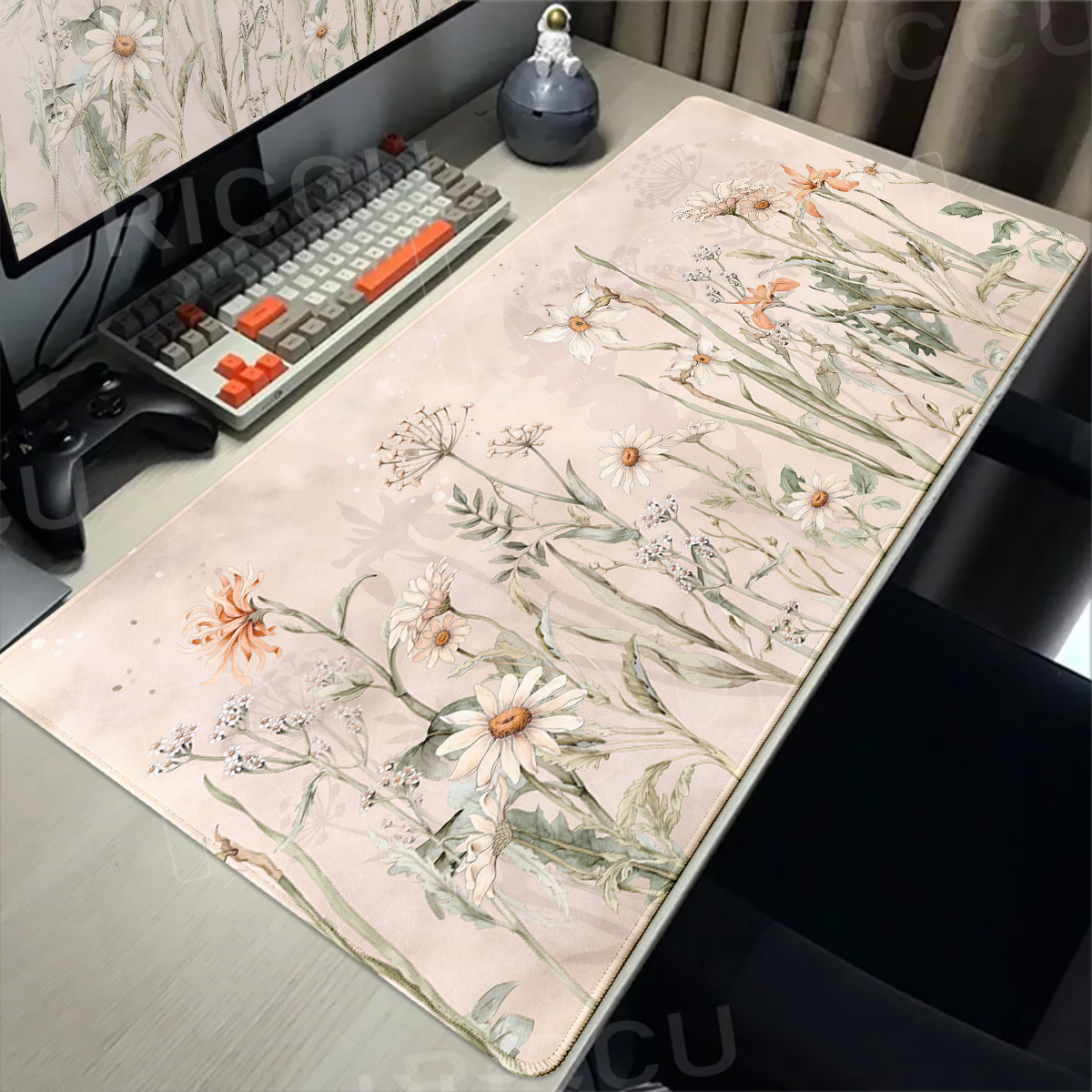 Tapis de bureau rétro à motif  - Retro Gaming Desk Setup avis et prix