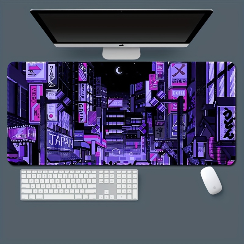 Tapis de bureau XXL Tokyo Stre - Retro Gaming Desk Setup avis et prix