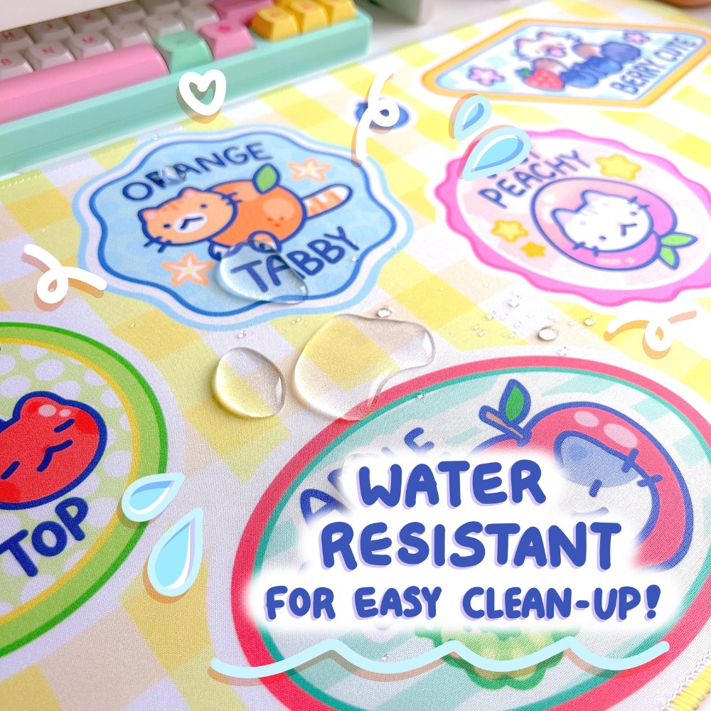 Tapis de bureau Fruit Kitty, t - Retro Gaming Desk Setup avis et prix